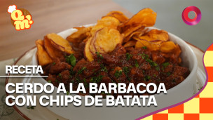 Cerdo a la Barbacoa con Chips de Batata