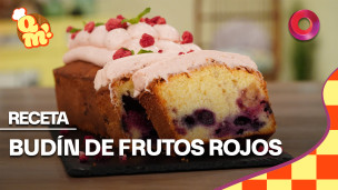 budín de frutos rojos