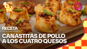  canastitas de pollo a los cuatro quesos