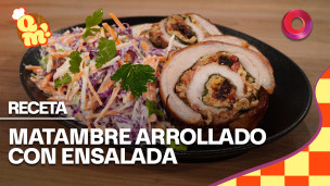 matambre arrollado con ensalada