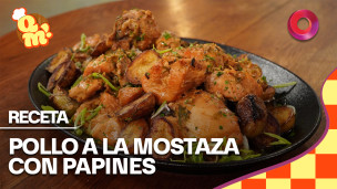 pollo a la mostaza con papines