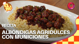 albóndigas agridulces con municiones