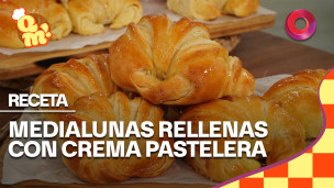 medialunas rellenas de crema pastelera