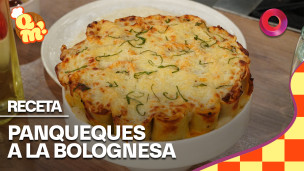 panqueques a la bolognesa con salsa blanca