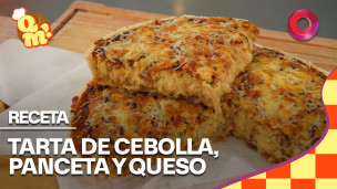 tarta de cebolla, panceta y queso