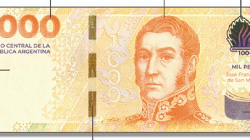 Sali El Nuevo Billete De 1 000 Con San Mart n Canal 9 sali-el-nuevo-billete-de-1-000-con-san-mart-n-canal-9
