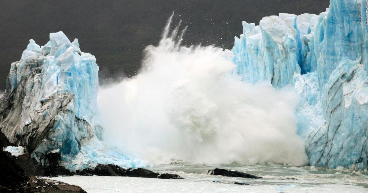 Glaciar Perito Moreno Impresionante Desprendimiento De Un Bloque Enorme De Hielo Canal 9