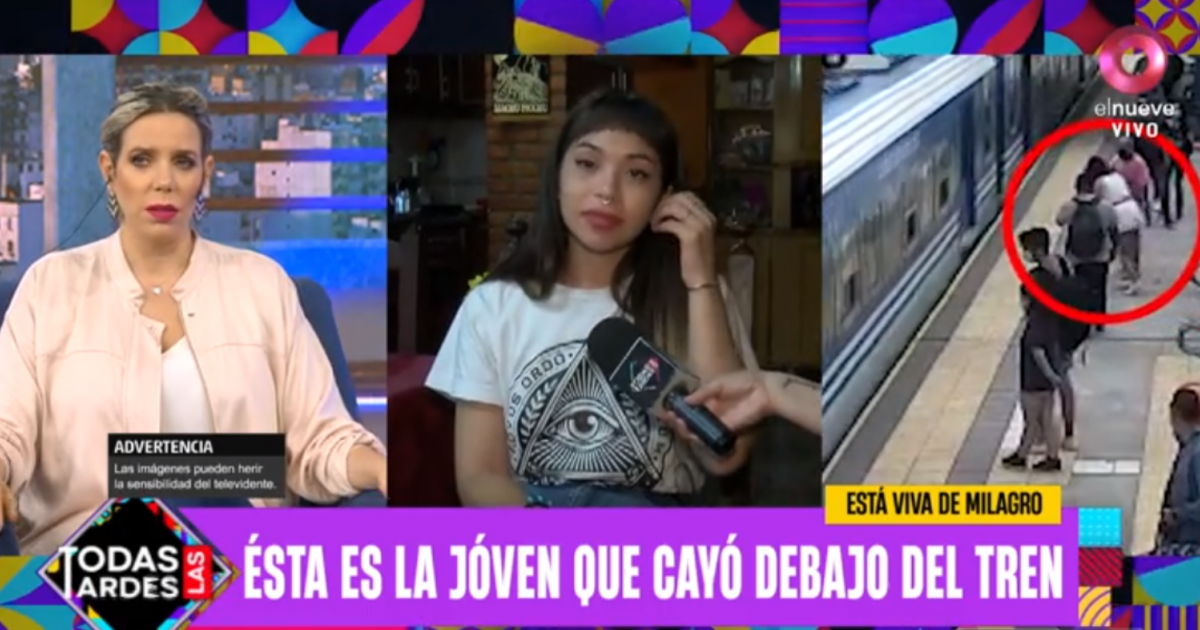 Una joven se desmayó, cayó a las vías del tren y se salvó de milagro ...