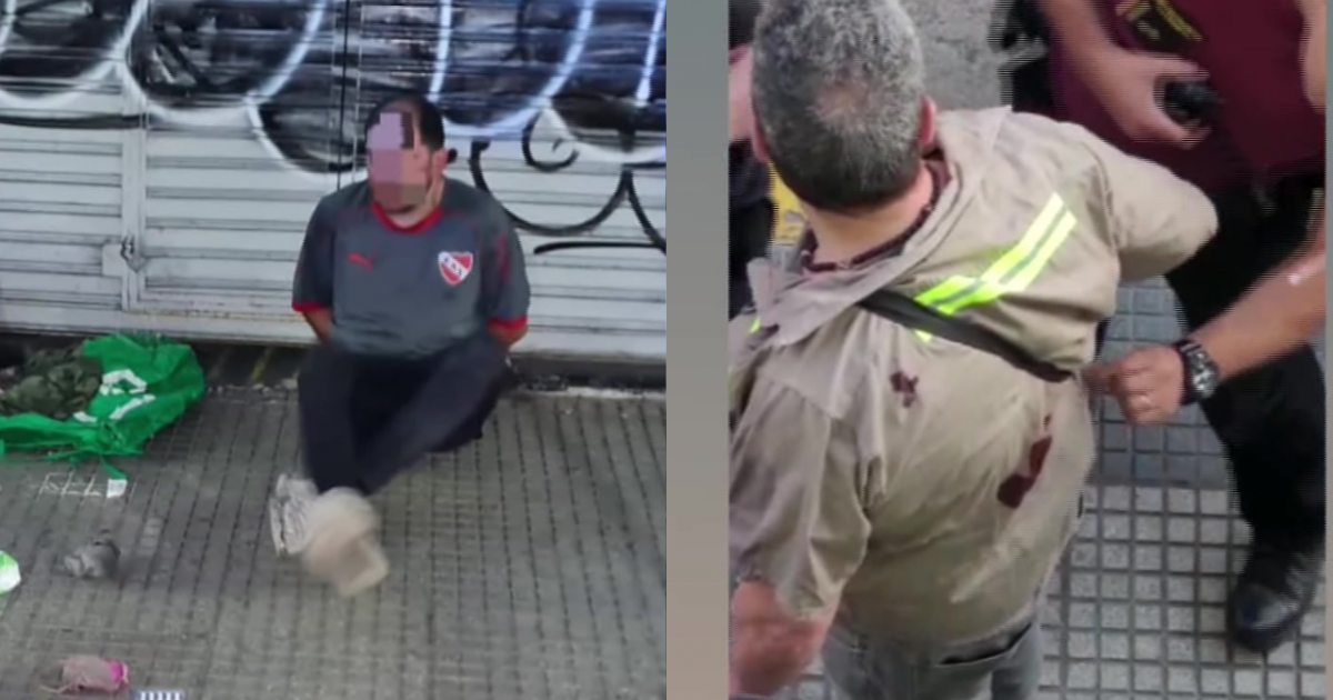 Recoleta: un hombre apuñaló a otro con una tijera en plena calle | Canal 9