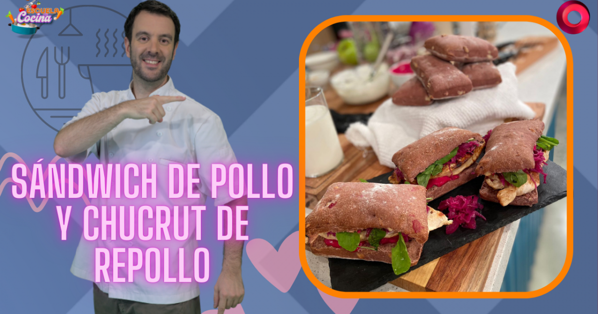 Sándwich de pollo y chucrut de repollo | Canal 9