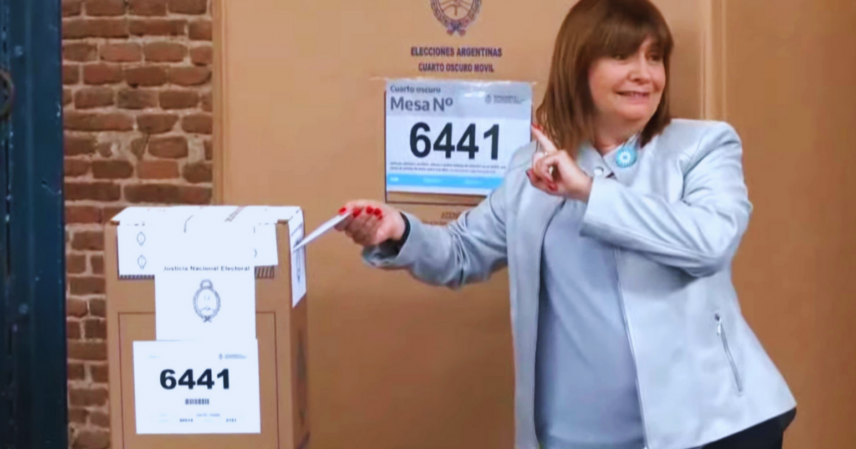 Elecciones 2023 | Votó Patricia Bullrich y reforzó su objetivo de ...