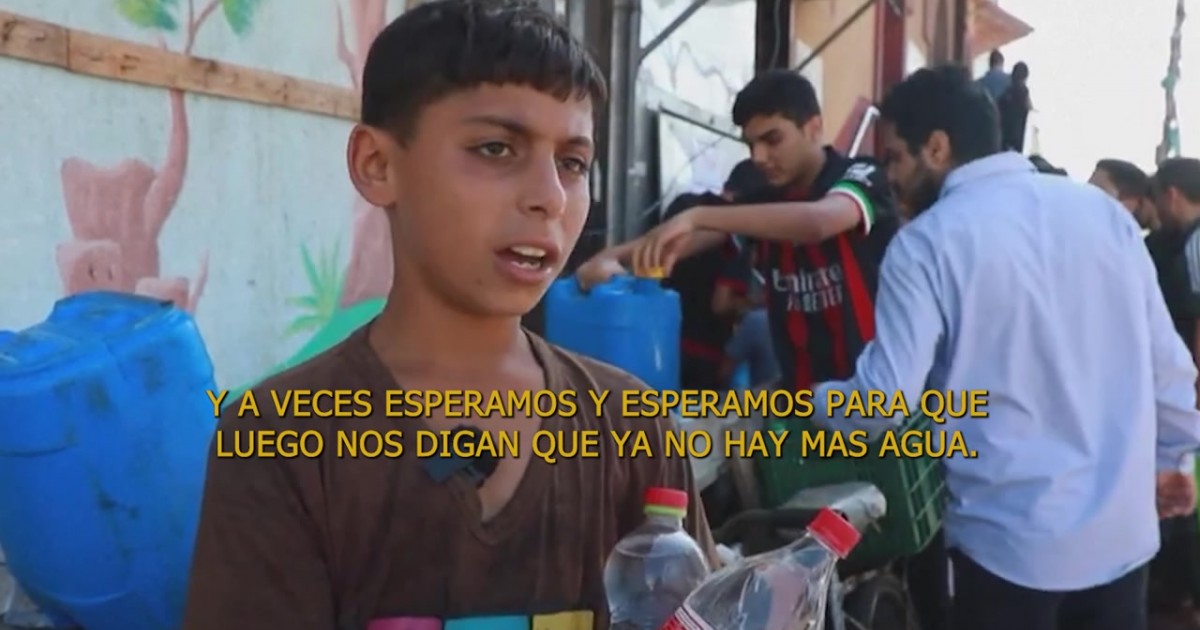 El drama de vivir sin agua en Gaza: beben la que está contaminada | Canal 9