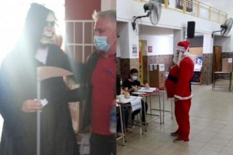 San La muerte y papa noel