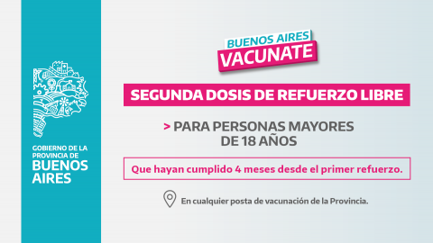 Vacunación Covid-19: la Provincia de Buenos Aires anunció segundo refuerzo libre para mayores de 18