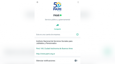 Chat del PAMI para dudas